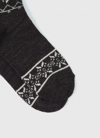 Тёплые носки с шерстью и узором