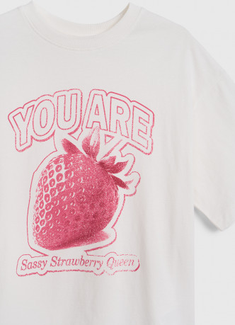 Футболка с принтом для девочек