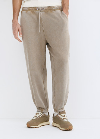 Трикотажные джоггеры с эффектом стирки