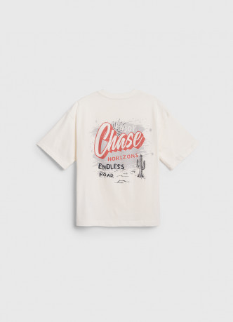 Футболка оверсайз с принтом для мальчиков