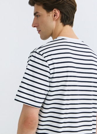 Футболка из хлопка в полоску