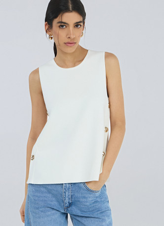 Топ с пуговицами