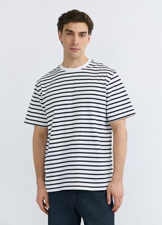 Футболка из хлопка в полоску