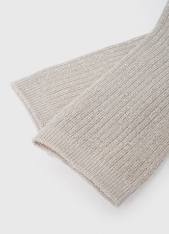 Носки в рубчик с люрексом