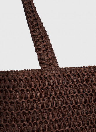 Сумка плетеная из рафии