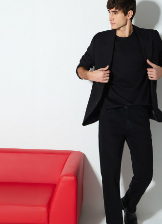 Футболка из мерсеризованного хлопка с принтом