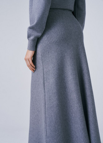 Вязаная юбка А-силуэта