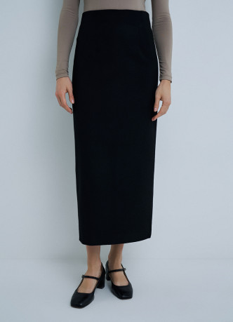 Прямая юбка миди