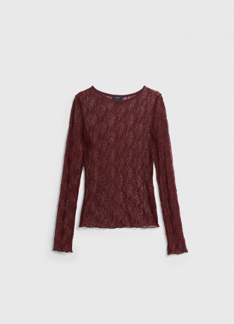 Кружевной лонгслив