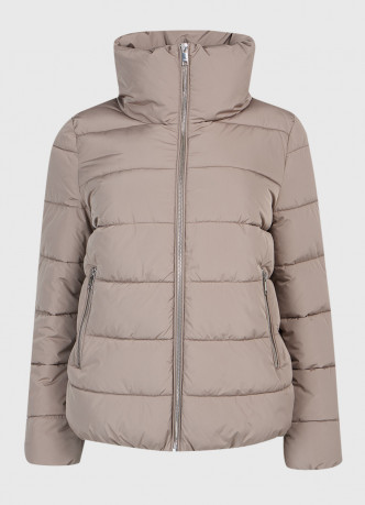 Утеплённая куртка с воротником-стойкой