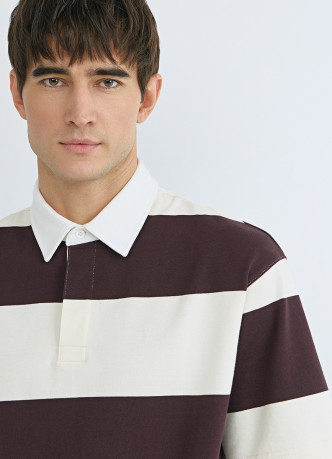 Поло в полоску из хлопка