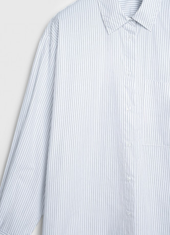 Рубашка в полоску с вышивкой