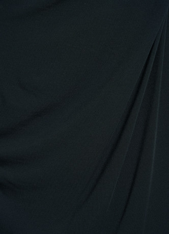 Лонгслив с драпировкой и асимметричным вырезом