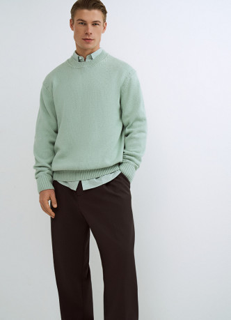 Вязаный джемпер из хлопка