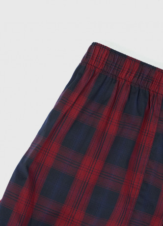 Текстильные трусы-боксеры в клетку