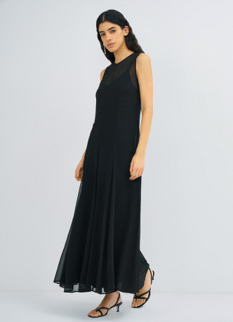 Шифоновое платье А-силуэта