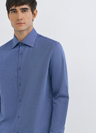 Рубашка из структурной ткани