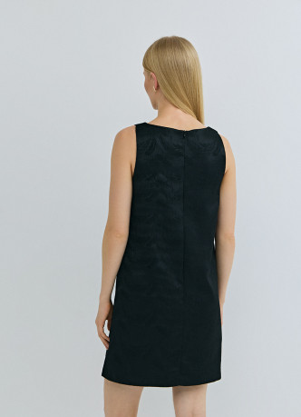 Платье мини из жаккарда