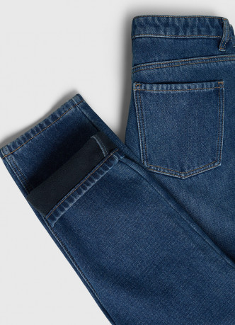 Утеплённые джинсы Mom