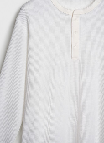 Лонгслив пижамный из текстурной ткани