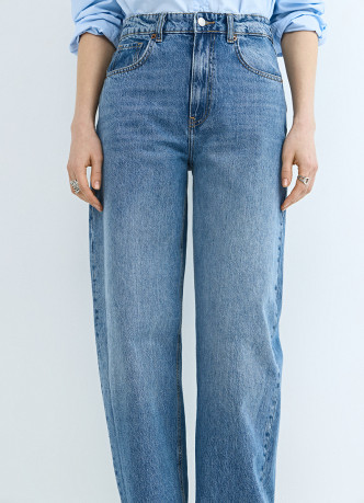 Джинсы Баррел с высокой посадкой