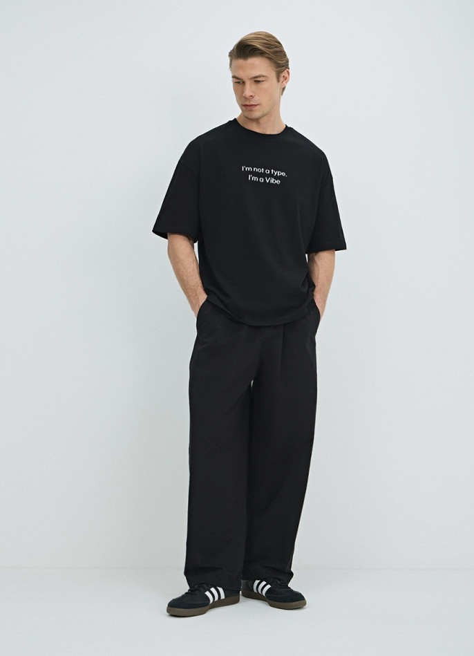 Футболка оверсайз с принтом