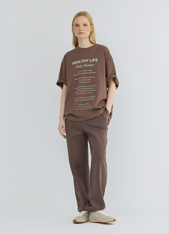 Футболка оверсайз с принтом