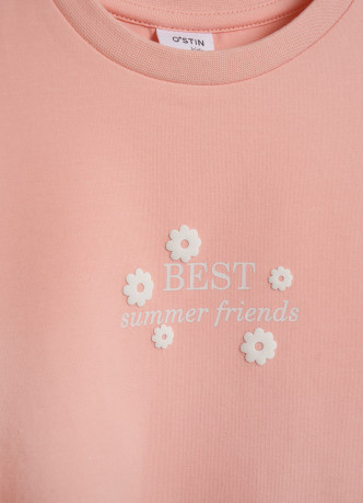 Футболка с кулиской для девочек