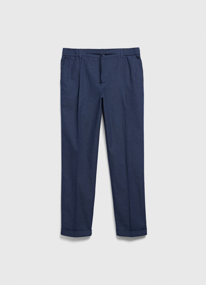 Брюки из текстурной ткани