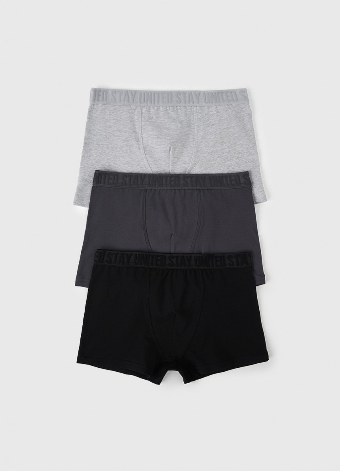 Трусы-боксеры для мальчиков, 3 шт.