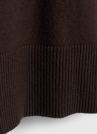 Джемпер с воротником-стойкой