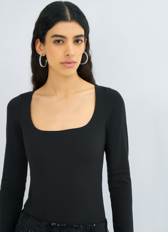 Боди с длинным рукавом