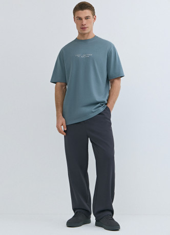 Футболка с текстовой вышивкой