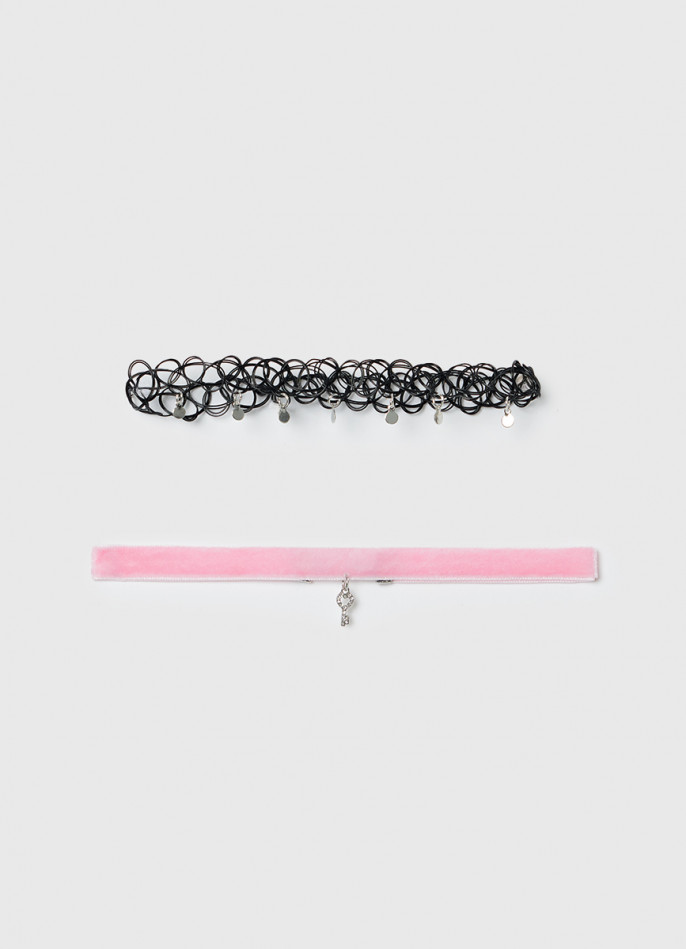 Чокер с подвеской для девочек, 2 шт.