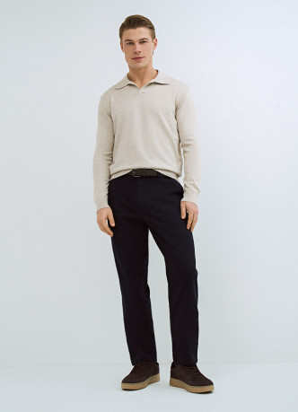 Поло с длинным рукавом