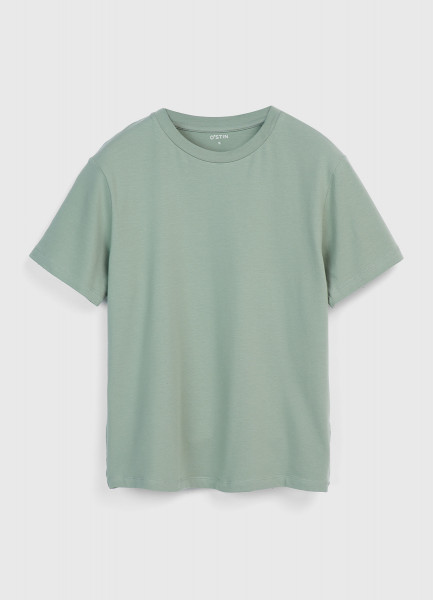 Базовая футболка, Зеленый O`Stin LT6661O02-P6 - фото 6