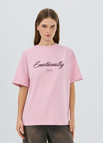 Футболка оверсайз с принтом