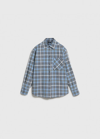 Рубашка в клетку на кнопках