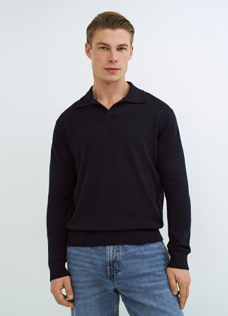 Поло с длинным рукавом