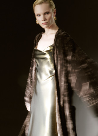 Бархатное кимоно с поясом