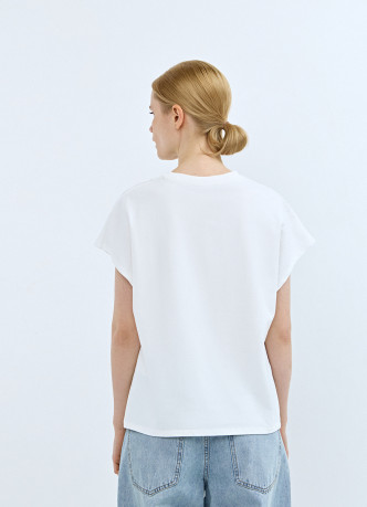 Футболка с бесшовным рукавом