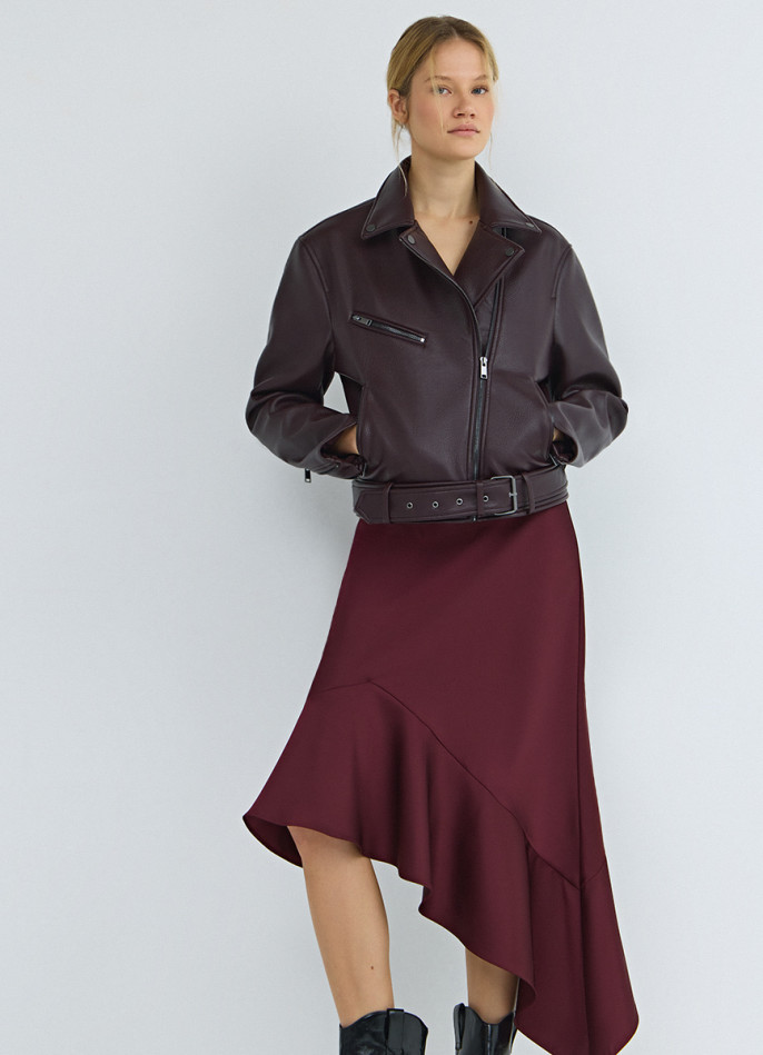 Куртка из искусственной кожи