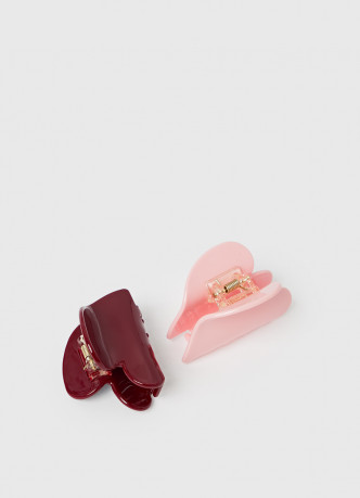 Заколка-краб в форме сердца для волос, 2 шт.