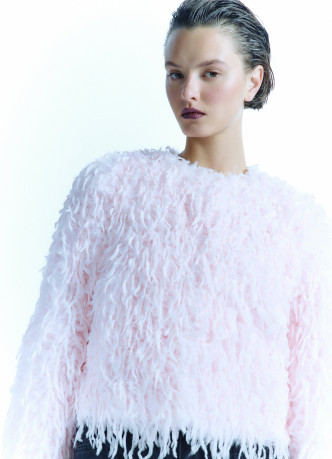 Укороченный фактурный жакет