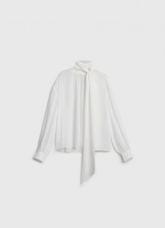 Блузка из шифона с шарфом