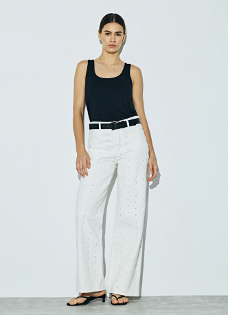 Прозрачный топ с добавлением шёлка