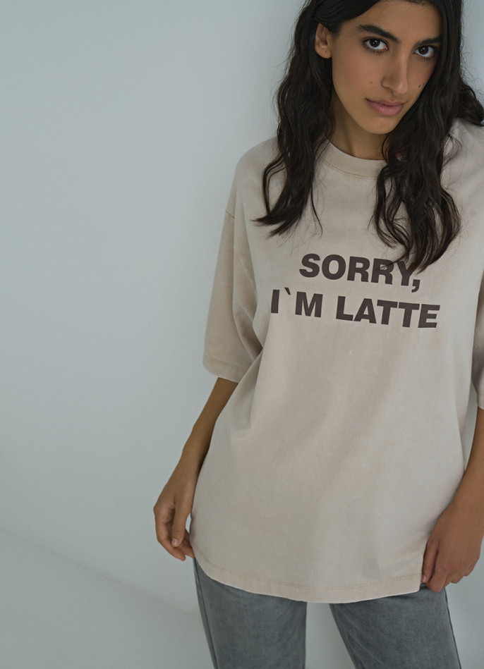 Футболка оверсайз с принтом