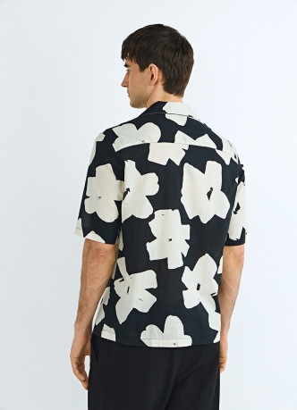 Рубашка из хлопка с принтом