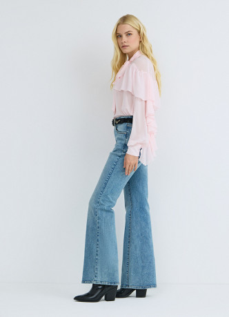 Джинсы Bootcut с высокой посадкой