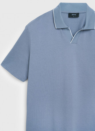 Поло из шелковистого пике